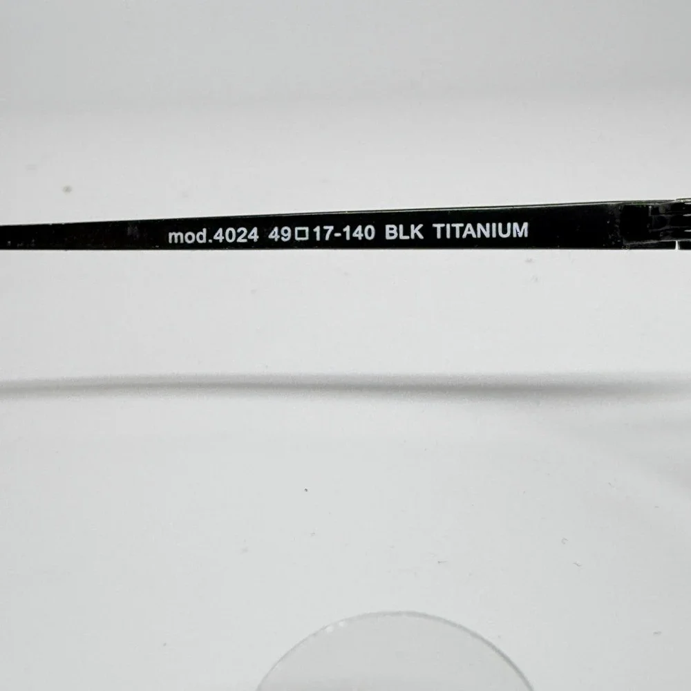 Modo 4024 Black Titanium Eyeglasses Frames 49-17-140 Handmade‎ in Japan 21536
